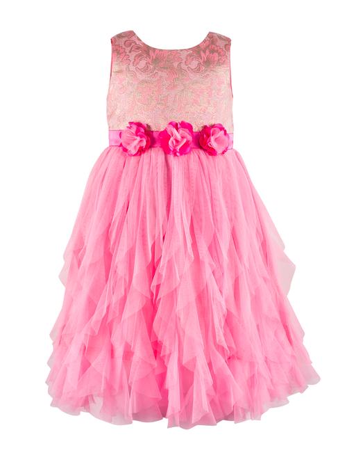 pink net frock - 14968602 - Very Small Image - 1