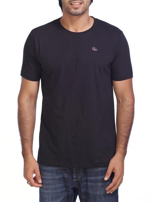 black cotton t-shirt - 14968936 - Very Small Image - 1
