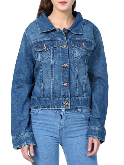 blue denim summer jacket - 14969658 - Very Small Image - 1
