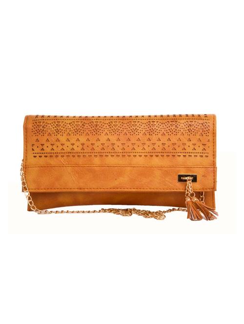 brown leatherette (pu) sling bag - 14972559 - Very Small Image - 1