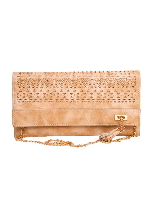 cream leatherette (pu) sling bag - 14972561 - Very Small Image - 1