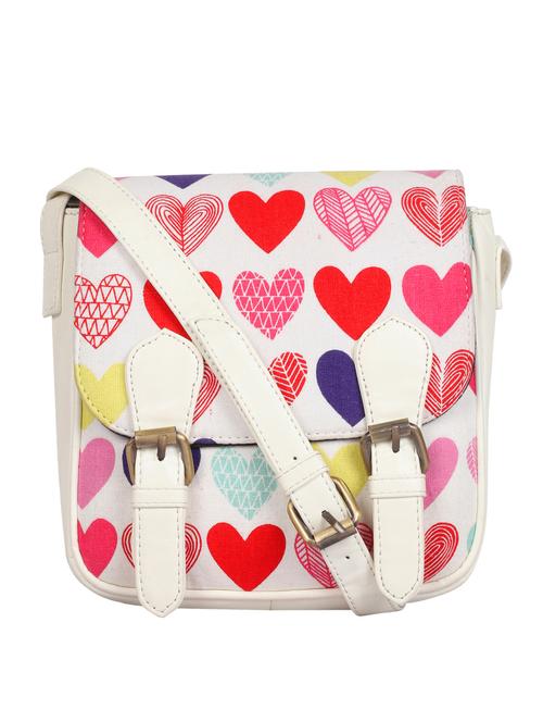 white leatherette  regular sling bag - 14973634 - Very Small Image - 1