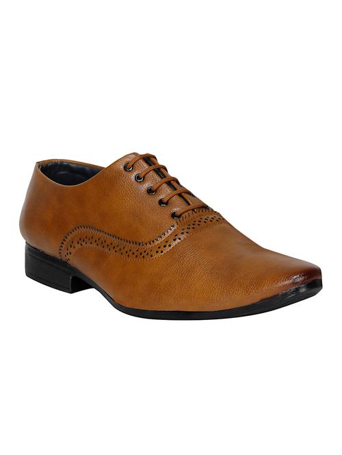 tan leather formal oxford - 14974960 - Very Small Image - 1