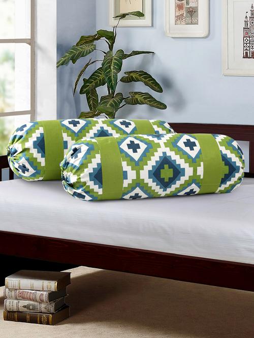 geometric print bolster cover set of 2 - 14978626 - Very Small Image - 1