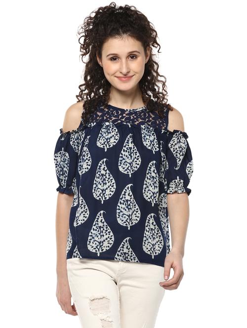women's straight round neck top - 14980463 - Very Small Image - 1