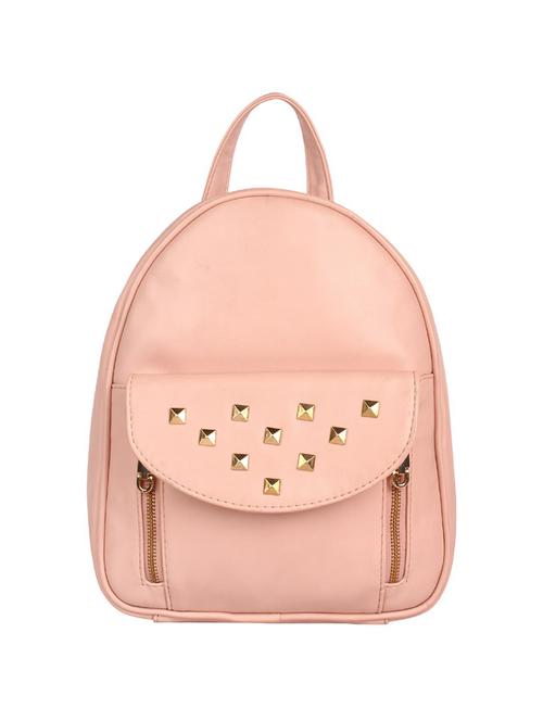 beige leatherette (pu) regular backpack - 14980870 - Very Small Image - 1