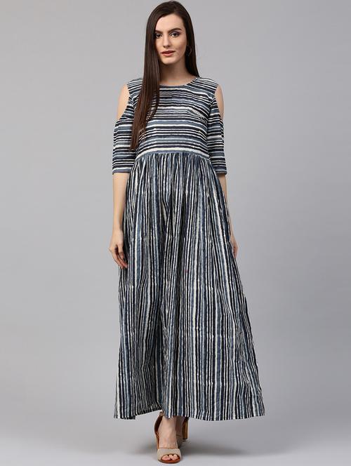 flared cold sleeves kurta - 14981115 - Very Small Image - 1