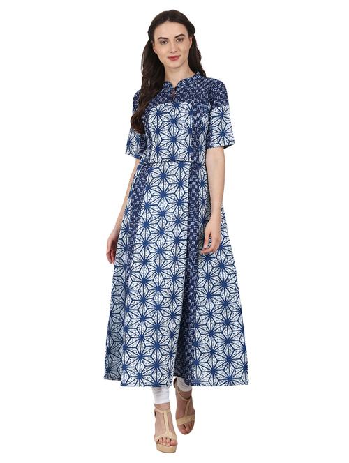 printed a-line kurta - 14981241 - Very Small Image - 1