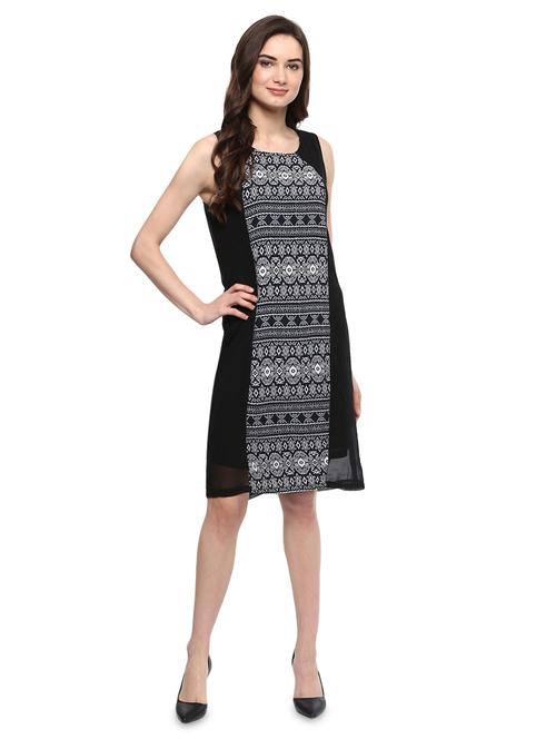 women's shift ajrakh dress - 14981654 - Very Small Image - 1