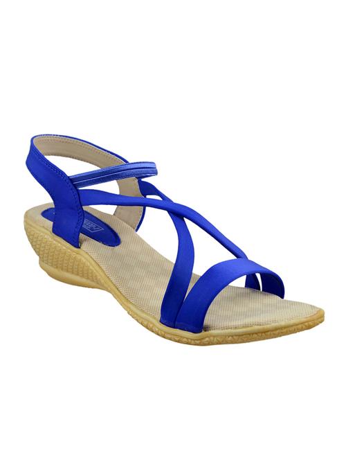 blue satin back strap sandals - 14981722 - Very Small Image - 1