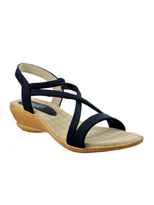 black satin back strap sandals - 14981724 - Very Small Image - 1