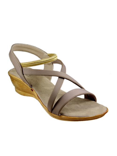 beige satin back strap sandals - 14981725 - Very Small Image - 1