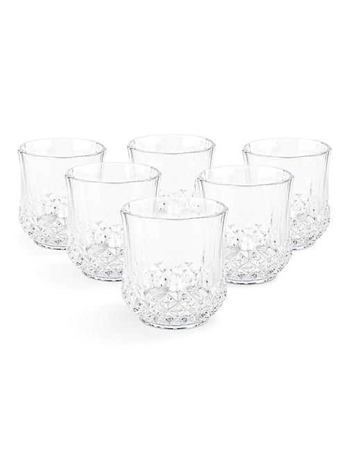 set of 6 crystal cut base designed whisky glasses - 14982345 - Very Small Image - 1