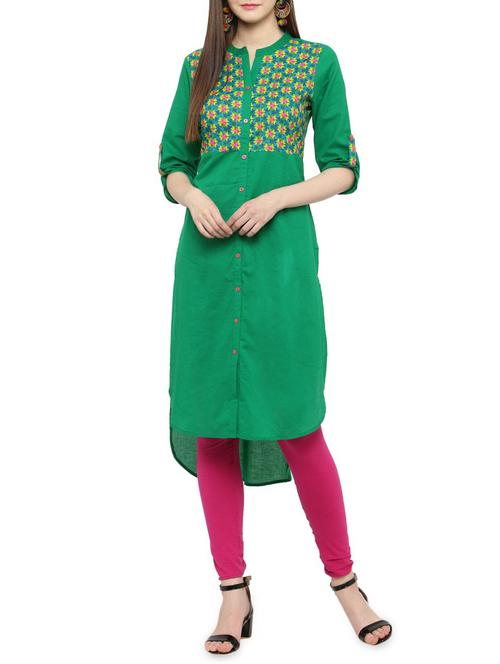 women's high-low kurta - 14984707 - Very Small Image - 1