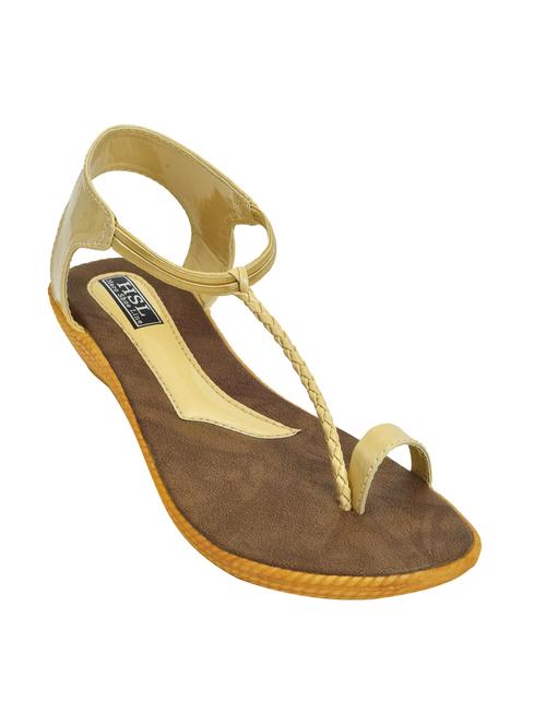 nude t-strap sandals - 14986290 - Very Small Image - 1