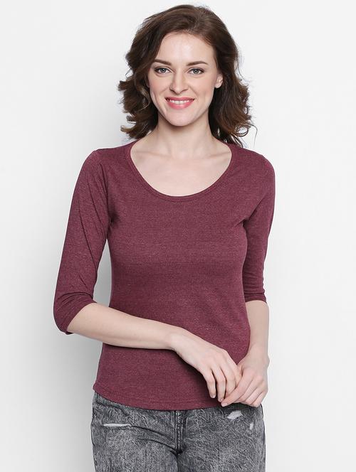 round neck solid tee  - 14986854 - Very Small Image - 1