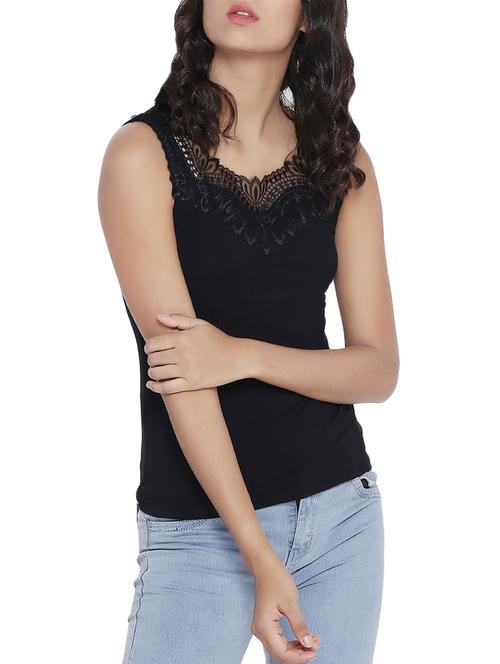 solid black sleeveless top - 14987446 - Very Small Image - 1