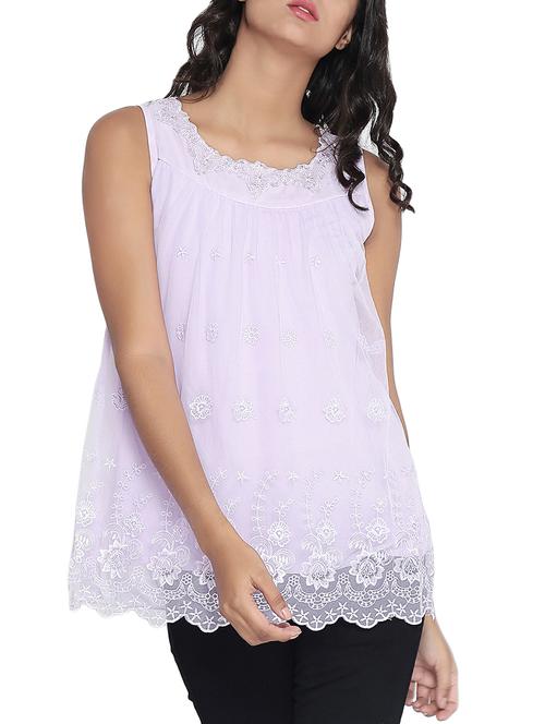 women's straight round neck top - 14987474 - Very Small Image - 1