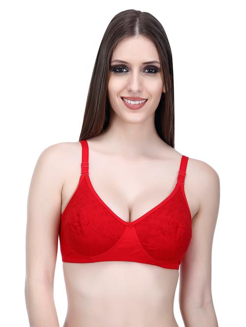 floral patch schiffli bra  - 14987585 - Very Small Image - 1