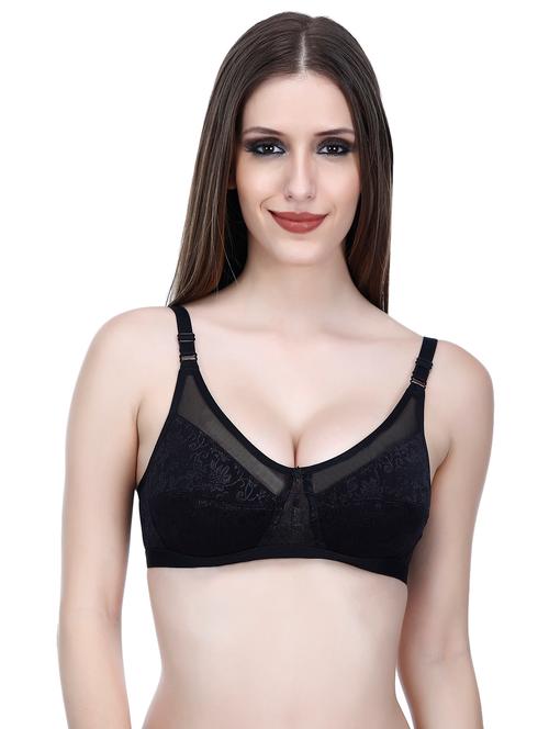 floral patch mesh detail bra  - 14987588 - Very Small Image - 1