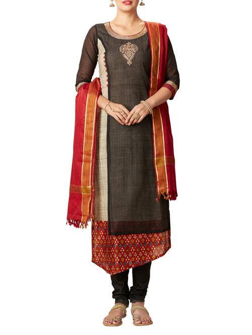 black asymmetric  stitched suit - 14988206 - Very Small Image - 1