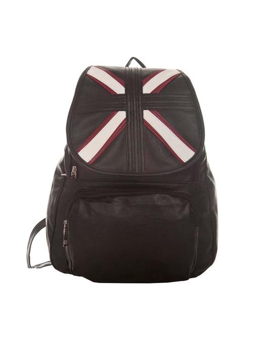 black leatherette (pu) regular backpack - 14988637 - Very Small Image - 1
