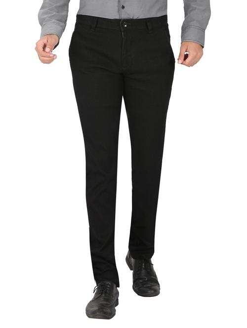 black cotton chinos - 14989013 - Very Small Image - 1