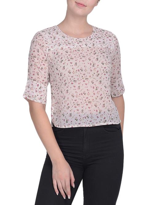 white printed top - 14993513 - Very Small Image - 1