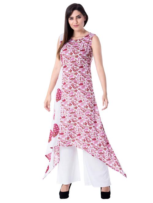 printed  asymmetric kurta - 14993988 - Very Small Image - 1