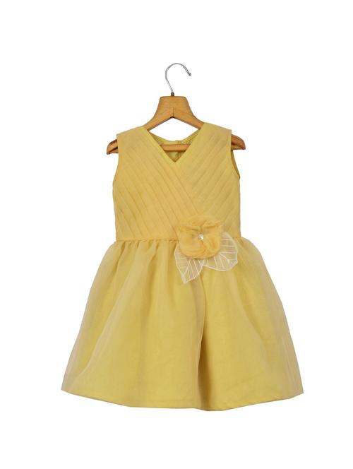 yellow cotton frock - 14996689 - Very Small Image - 1