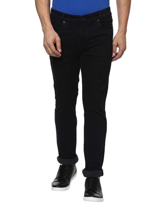 black cotton plain jeans - 14997065 - Very Small Image - 1