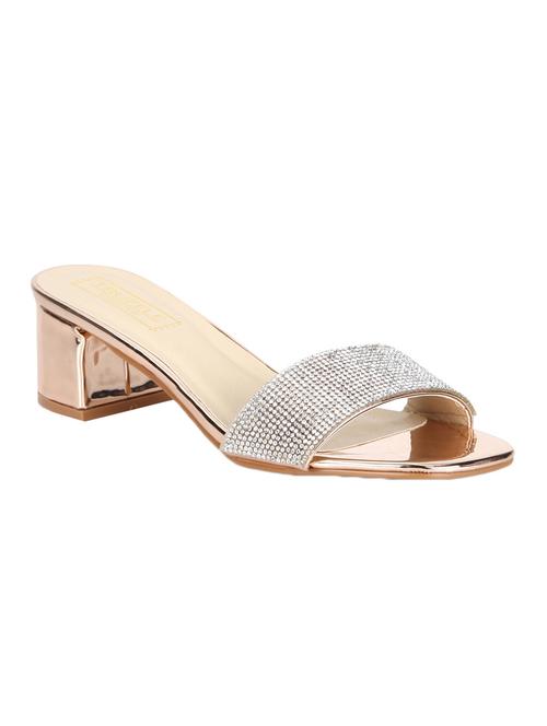 gold patent leather slip on sandals - 14997630 - Very Small Image - 1
