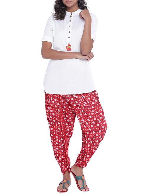 red kurta salwar set - 14997747 - Very Small Image - 1