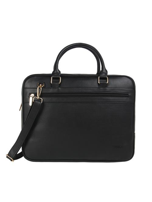 black leatherette laptop bag - 14997900 - Very Small Image - 1