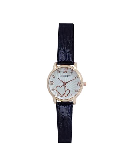 jm new sure short style' black leather belt watch - 15000114 - Very Small Image - 1