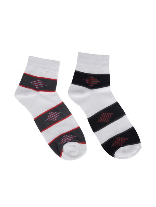 men pack of 2 striped above ankle length socks - 15002263 - Very Small Image - 1