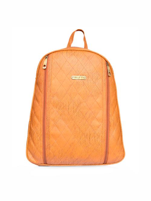 tan leatherette regular backpack - 15002320 - Very Small Image - 1