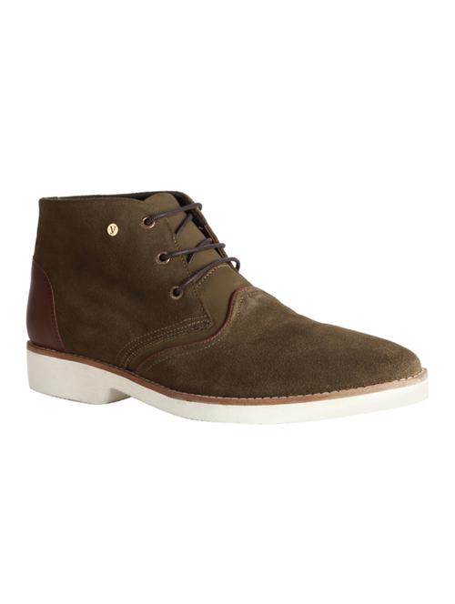 green suede low ankle boot - 15002565 - Very Small Image - 1