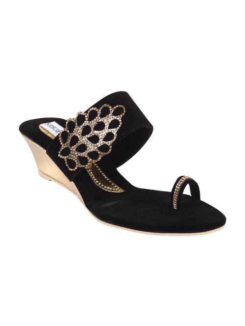 black one toe  wedge - 15004036 - Very Small Image - 1