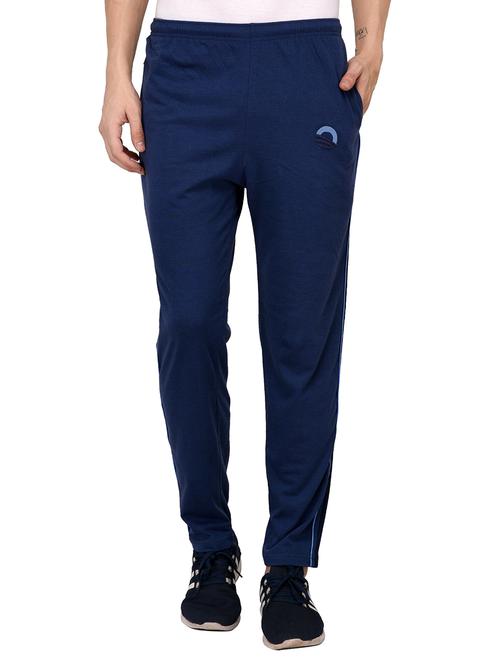 blue cotton track pant - 15005058 - Very Small Image - 1