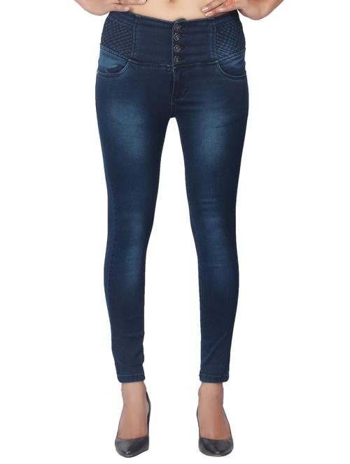 blue denim stone wash jeans - 15008387 - Very Small Image - 1