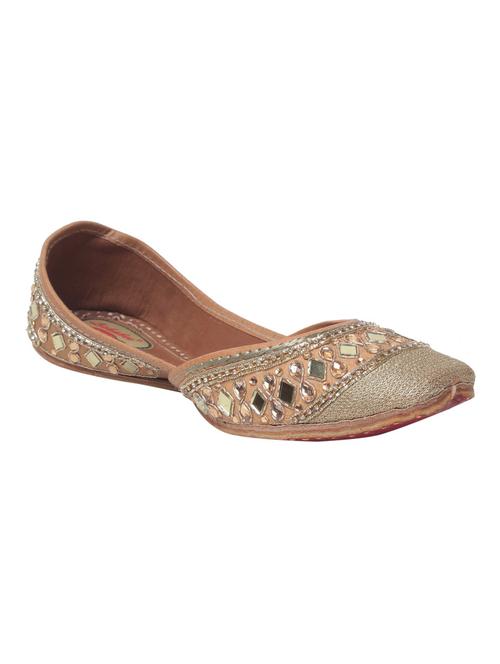 beige slip on jutis - 15008521 - Very Small Image - 1