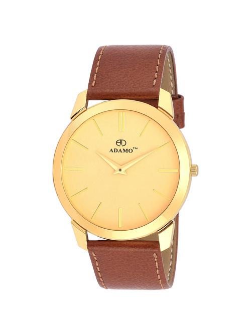 adamo slim golden dial men's wrist watch ad64yt04 - 15008797 - Very Small Image - 1