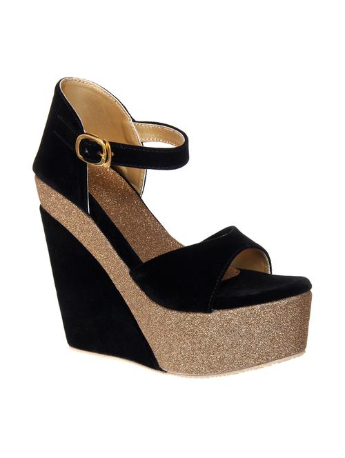 black  platforms wedge - 15009164 - Very Small Image - 1