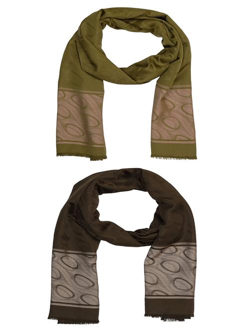multi colored cotton scarf - 15010962 - Very Small Image - 1