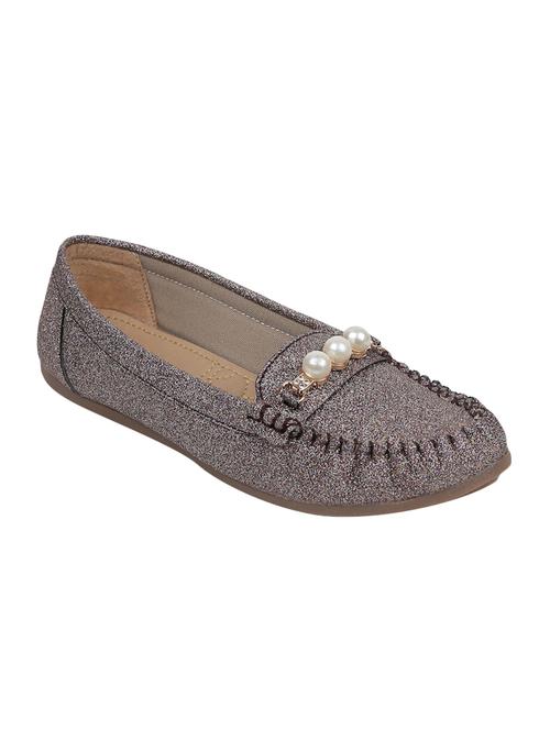 copper fabric slip on loafers - 15011633 - Very Small Image - 1