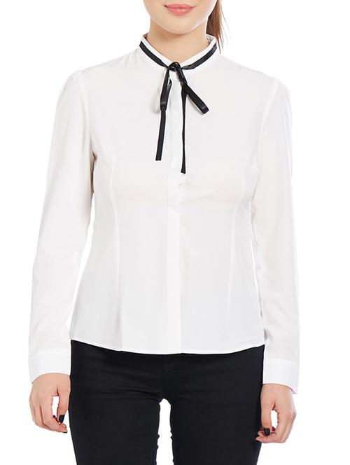 solid white cotton shirt - 15012102 - Very Small Image - 1