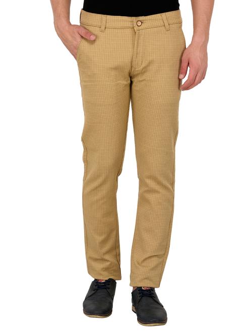 beige cotton chinos - 15012940 - Very Small Image - 1