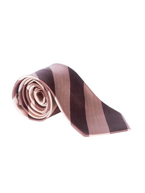 brown silk tie - 15015170 - Very Small Image - 1