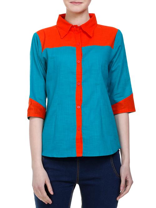 Blue Linen Shirt - 15015891 - Very Small Image - 1